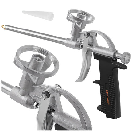 Metal Foam Gun with Adjustable Flow and Non-Slip Handle