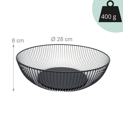 Metal Fruit Bowl, Large Lattice Design, Open Mesh