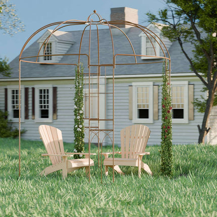 Metal Garden Arbour – Birdcage Shape, Freestanding Gazebo