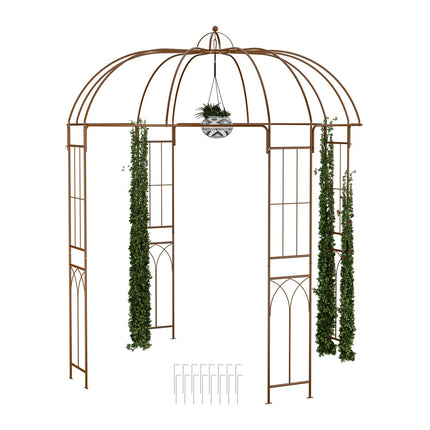 Metal Garden Arbour – Birdcage Shape, Freestanding Gazebo