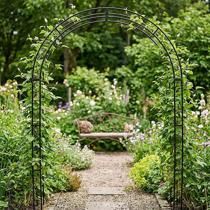Metal Garden Arch with Stand for Climbing Plants