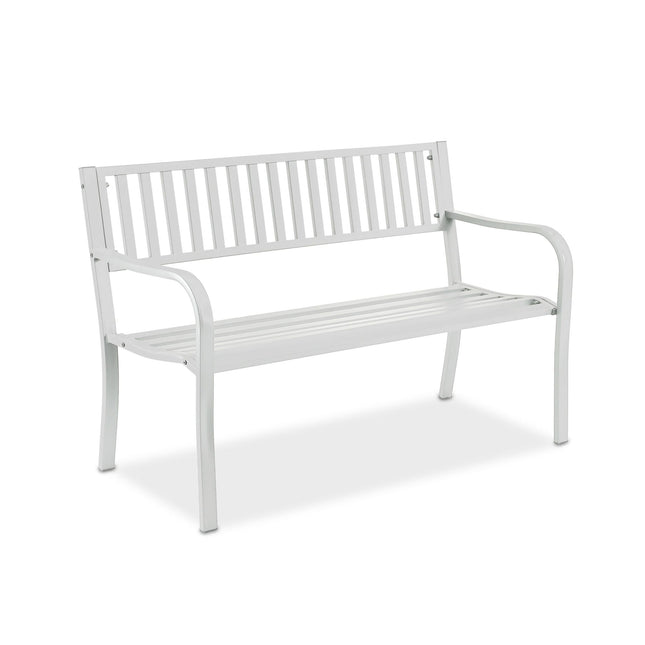 Metal Garden Bench – Decorative Outdoor Seat