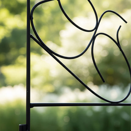 Metal Garden Edging, 8-Piece Art Nouveau Design