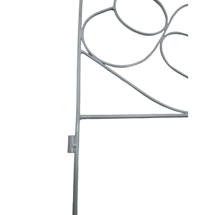Metal Garden Edging, 8-Piece Art Nouveau Design