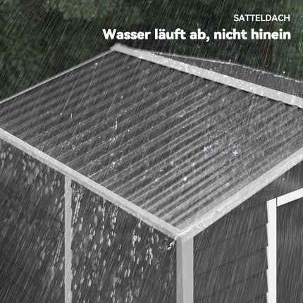 Metal Garden Shed, Weatherproof & Lockable, 240x206x198 cm