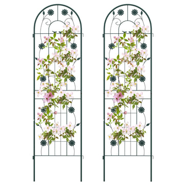 Metal Garden Trellis 2-Pack, 71 x 20 in, Rustproof