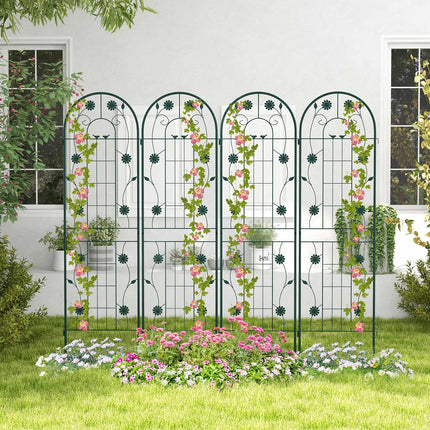 Metal Garden Trellis 2-Pack, 71 x 20 in, Rustproof
