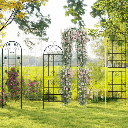 Metal Garden Trellis 2-Pack, 71 x 20 in, Rustproof