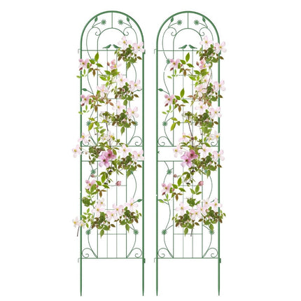 Metal Garden Trellis Set – 220cm, Rust-Resistant, 2-Pack