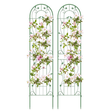 Metal Garden Trellis Set – 220cm, Rust-Resistant, 2-Pack