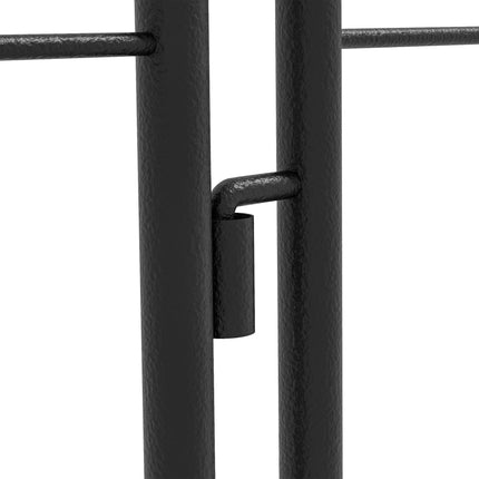 Metal Garden Trellis Set, Black, 50x180 cm, 2-Pack
