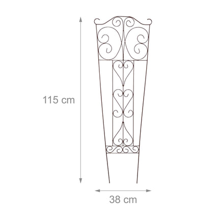 Metal Garden Trellis for Climbing Plants, Curved Design