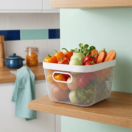 Metal Mesh Storage Basket – Multipurpose Organizer
