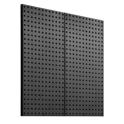 Metal Pegboard Panels 2 Pack, 24 x 12 in, 88 lb Capacity, Black