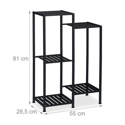 Metal Plant Stand, Multi-Tier, Powder-Coated Steel
