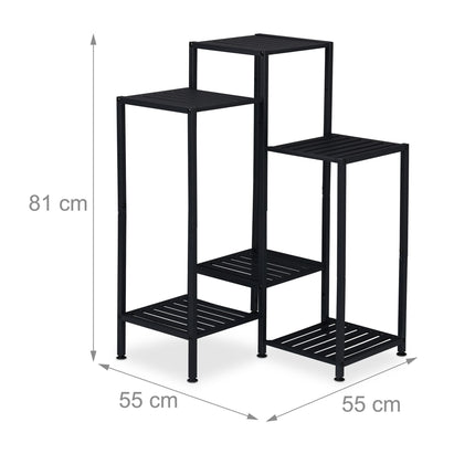 Metal Plant Stand – Powder-Coated Steel, Multi-Tier