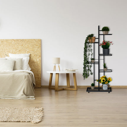 Metal Plant Stand with 6 Tiers, Powder-Coated Steel