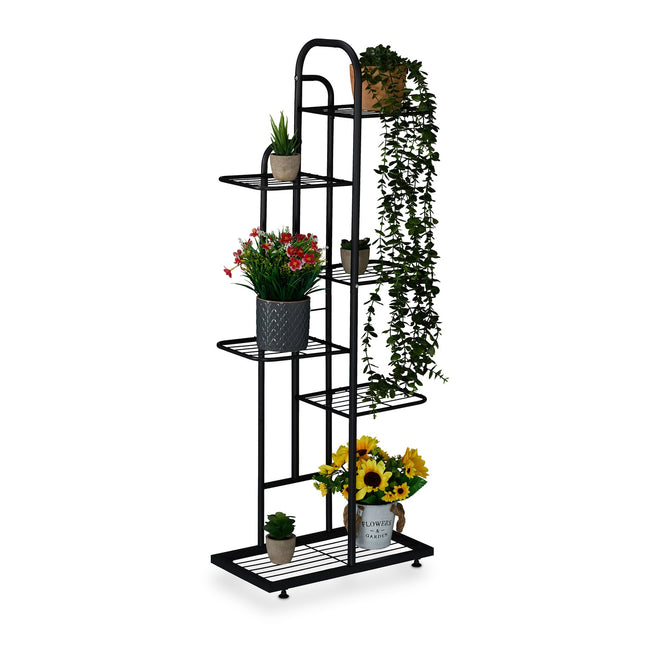 Metal Plant Stand with 6 Tiers, Powder-Coated Steel