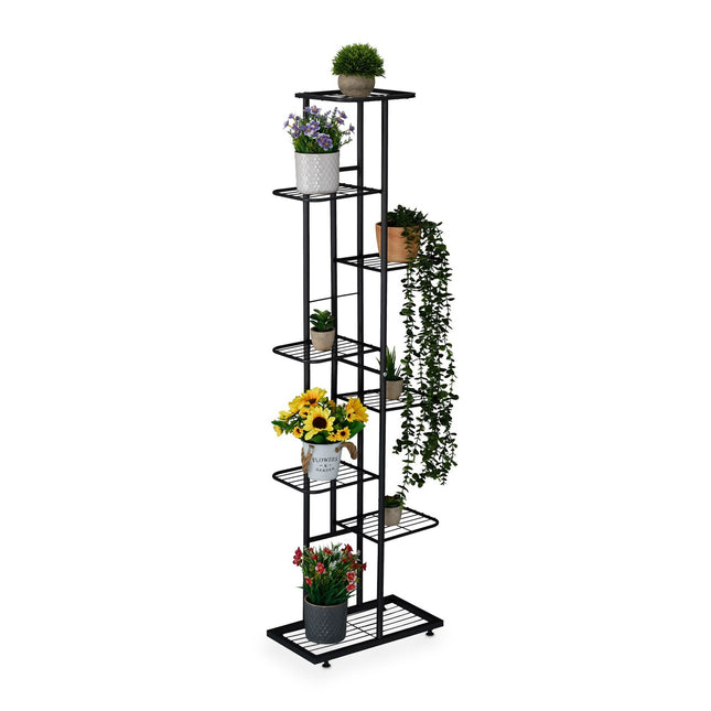 Metal Plant Stand with 8 Tiers, Powder-Coated Steel