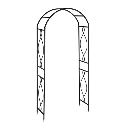 Metal Rose Arch in Black