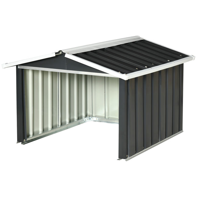 Metal Shed for Lawn Mower Robot, Rustproof, 86x100x63cm