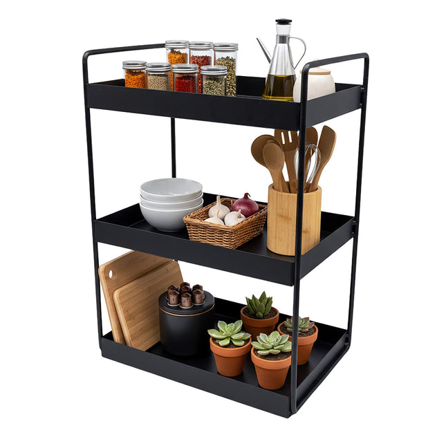 Metal Spice Rack, 3-Tier Organizer