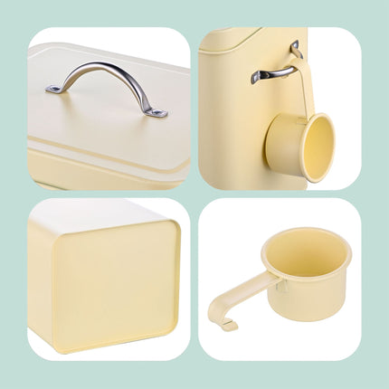 Metal Storage Box with Lid, 6L Capacity