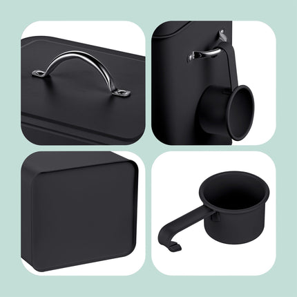 Metal Storage Box with Lid, 6L Capacity
