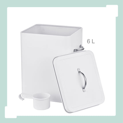 Metal Storage Box with Lid, 6L Capacity
