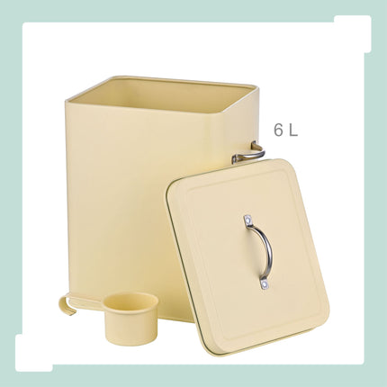 Metal Storage Box with Lid, 6L Capacity