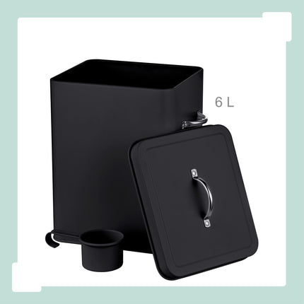 Metal Storage Box with Lid, 6L Capacity
