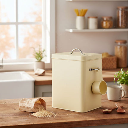 Metal Storage Box with Lid, 6L Capacity