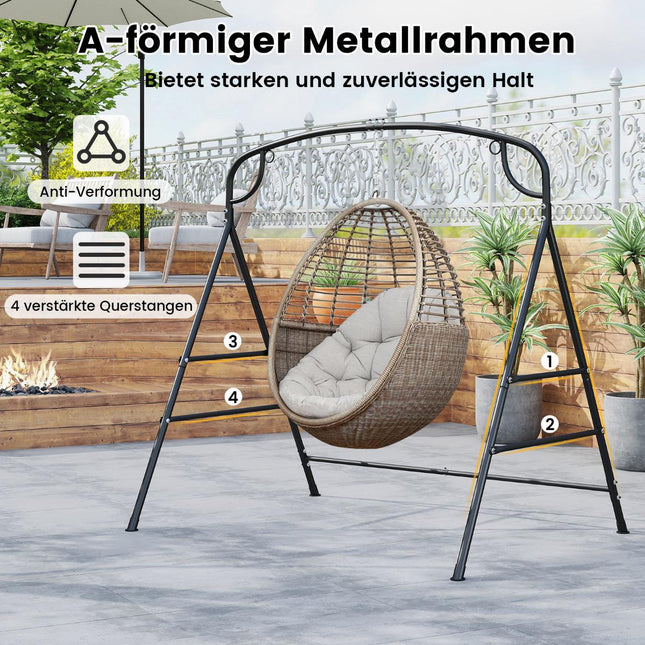 Metal Swing Frame with Dual Hanging Options, 300kg Capacity