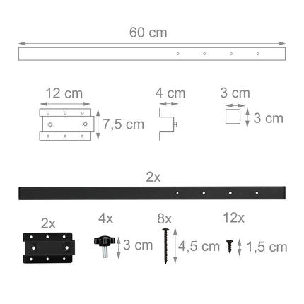 Metal Table Extension – 60 cm, Powder-Coated, Stable