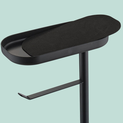 Metal Toilet Paper Holder with Brush and Shelf