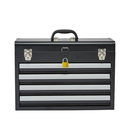 Metal Tool Box, 20.5-Inch, 4 Drawers, Locking