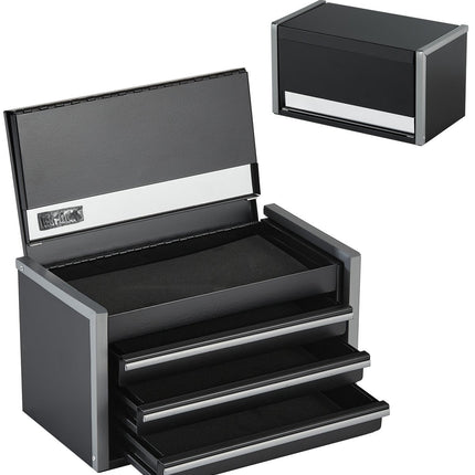 Metal Tool Box 8.6-Inch, 3-Drawer Mini Tool Chest
