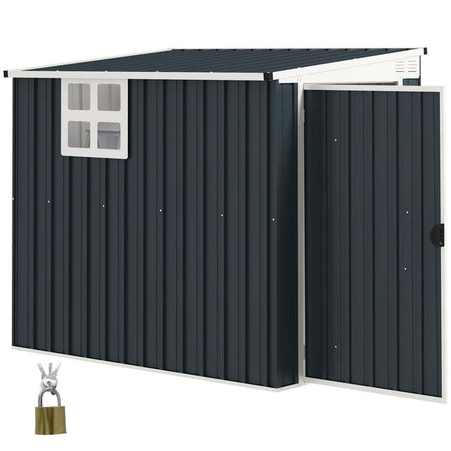 Metal tool shed 2.7 m² - weatherproof with window and lock