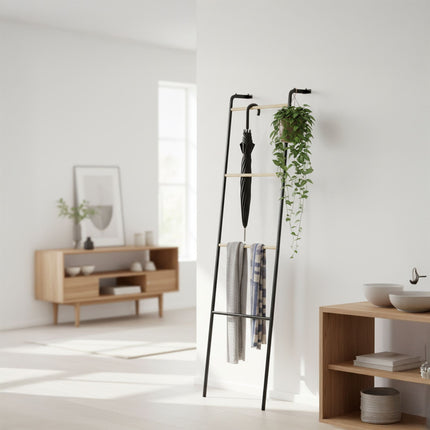 Metal Towel Ladder Rack – 4 Rungs, Space-Saving Design