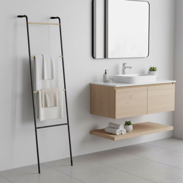 Metal Towel Ladder Rack – 4 Rungs, Space-Saving Design