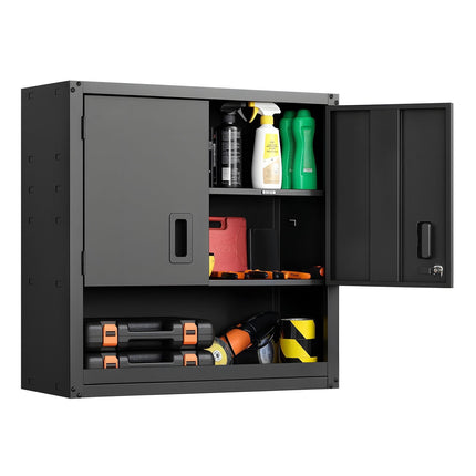 Metal Wall Cabinet 30x12x30 in – Locking, Adjustable Shelf