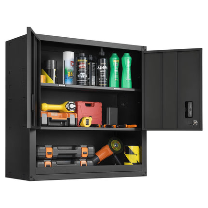 Metal Wall Cabinet 30x12x30 in – Locking, Adjustable Shelf