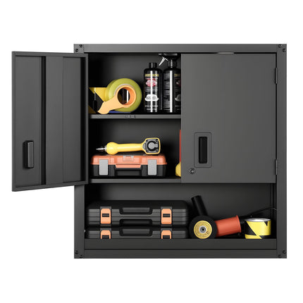 Metal Wall Cabinet 30x12x30 in – Locking, Adjustable Shelf
