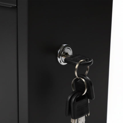 Metal Wall-Mounted Mailbox, Weatherproof, Lockable