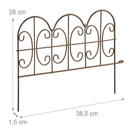 Metal bed edges, 4 pcs