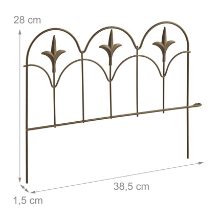 Metal bed edges, 4 pcs