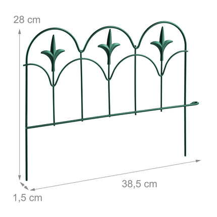 Metal bed edges, 4 pcs