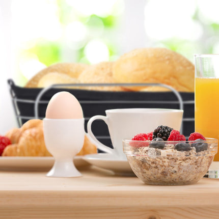 Metal bread basket with cover