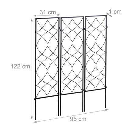 Metal climbing support set of 3