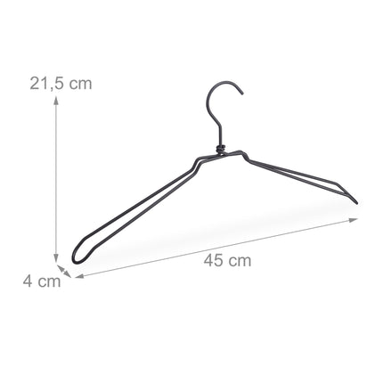 Metal clothes hangers - set of 12